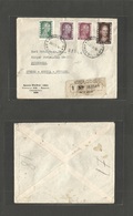 Argentina - Xx. 1952 (20 Oct) Rosario - Sweden, Stockholm. Registered Eva Pern Multifkd Envelope. Fine. - Autres & Non Classés