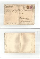 Australia. 1894 (Dec 31) Melbourne - Germany, Bremen. OHMS + Extra Fkd Env. Print Early Rate. - Andere & Zonder Classificatie