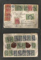 Austria. 1921 (24 Oct) Leutschach, Stiria - Switzerland, Winterthur. Early Day Inflation Period. Multifkd Envelope Front - Sonstige & Ohne Zuordnung