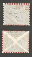 Bahrain. 1959 (10 Dec) GPO Nº2 - Denmark. Airfkd Machine Cachet Envelope. Early Unusual. - Bahrain (1965-...)