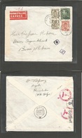 Belgium - Xx. 1941 (15 Nov) Rumbeke - Germany, Bonn (18 Nov) Express WWII Multifkd Envelope + Nazi Censored. Small Villa - Autres & Non Classés