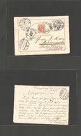 Brazil -Stationary. 1895 (22 Aug) Campinas - Switzerland, Schinznach, Aargan (16 Sept) 80c Orange Stat Card. Diff Transi - Other & Unclassified