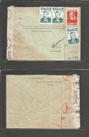 Bulgaria. C. 1942 (23 March) Sofia - Germany, Steyr. Multifkd Censored Envelope. Scarce WWII Period Private Usage. - Autres & Non Classés