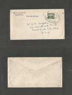 Canada. 1927. Newfoundland. St George, Sandy Point - USA, Utah, Salt Lake City. Fkd Env 1c Green Oval Cds. PM Unsealed E - Other & Unclassified