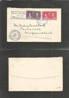 Canada. 1937 (20 May) Newfoundland, Corner Brook - Carhonead. Registered Coronation Issue Fkd Env Ac Rate. VF. - Autres & Non Classés