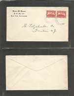 Canada. 1948 (Sept 13) Newfounland. Grand Falls - Trecton, NJ, USA. Fkd Env At 4c Rate, Violet Cds. Fine. - Other & Unclassified