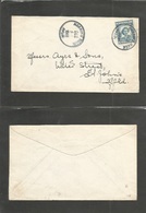 Canada. 1948 (Dec 1) Newfounland. Herring Neck - St. Johns. Fkd Env 4c Rate Blue Cachet. - Other & Unclassified