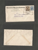 Colombia. 1926 (5 March) Cali - USA, Milford, DEL. Deposito Dental. Mixed Ovptd Fkd Env. Nice Card. - Colombie