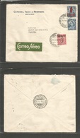 Colombia. 1932 (21 April) Medellin - Bogota (22 April). Internal Air Scadta Flown Multifkd Env. VF Nice Item. - Colombia