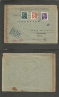 Czechoslovakia. 1943 (5 May) Bohemia Moravia. Leitomischl - Switzerland, Uster. Air Censored Multifkd Env. VF. - Other & Unclassified