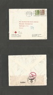 Denmark. 1941 (18 April) Kopenhagen - USA, Washington DDC. Danish Tied Cross To US Red Cross. Air Fkd Env + Nazi Censor. - Sonstige & Ohne Zuordnung