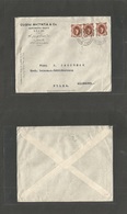 Egypt. 1927 (8 April) Alexandria - Germany, Fulde. Multifkd Envelope PTO Helouan Lloyd Paquebot Cancel. VF. - Sonstige & Ohne Zuordnung