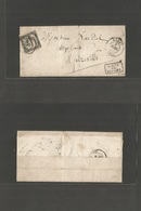 France. C. 1861 Nancy - Mgolzeville. Taxed Early E. 15c Tied Cds. Fine + "apres Le Depart" Boxed. - Autres & Non Classés