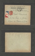 France - Xx. 1915 (7 Jan) Le Puy. Semipostal. B1, Red Cross Seal, LE PUY EN VELAY To Red Cross, Geneva. Red Cross Stamp  - Andere & Zonder Classificatie