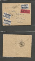 France - Xx. 1933 Sere - Switzerland, Zurich (21 Aug) Express Service Multifkd Env, Red Label + Special Cachet. Fine + S - Andere & Zonder Classificatie