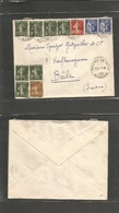 France - Xx. 1938 (1 Sept) Moulins Les Metz, Moselle - Switzerland, Basel. Multifkd Env. Semense + Peace Issues. VF. - Andere & Zonder Classificatie