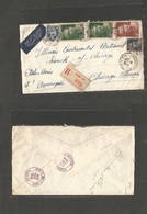 France - Xx. 1946 (9 Apr) Paris - USA, Chicago, Ill (14-15 April) Registered Multifkd Air Large Marianna Value Issue + M - Andere & Zonder Classificatie