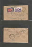 Frc - Togo. 1944 (8 Nov) Lome - Yaounde (12 Dec) Air Multifkd Env + WWII Censored. Better Postal Destination At This Tim - Andere & Zonder Classificatie