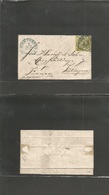 German States-Wurttemberg. 1852 (1 Aug) Schramberg - Tubingen. EL Fkd 3k Yellow, Complete Margins, Blue Chopped Cds. VF. - Otros & Sin Clasificación