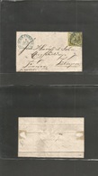 German States-Wurttemberg. 1852 (1 Aug) Schramberg - Tubingen. EL Fkd 3k Yellow, Complete Margins, Blue Chopped Cds. VF. - Sonstige & Ohne Zuordnung