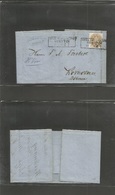 German States-Prusia. 1863 (2 Sept) Stettin - Komozan, Bohemia, Czechoslovakia, Austrian Administration, EL Full Text Fk - Andere & Zonder Classificatie