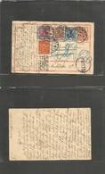 Germany - Xx. 1922 (20 Nov) Wilsoruff - Sifanauff. 40pf Stat Card + 4 Adtls, Cds + Charged + Taxed "PORTO" - Other & Unclassified
