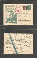 Germany - Xx. 1942 (19 Oct) Krome, Grun - Switzerland, Kriens 6m Green Europa Youth Roots Illustrated Stat Card + Adtl.  - Sonstige & Ohne Zuordnung