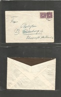 Germany - Xx. 1946 (4 Jan) Triese - Oldenburg. Fkd Env, Provisional 6pf Lilac Pair, Cds. Scarce. - Andere & Zonder Classificatie