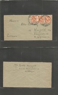 Germany - Xx. 1946 (27 March) Hersfeld - Krefeld 24m Multifkd Env, Cds. VF. - Other & Unclassified