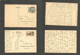 Sarre. 1926-8. 2 Diff Very Nice Stationaries Circulated To Charlottenburg, Berlin, Germany. Fine Pair. - Other & Unclassified