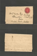 Great Britain. 1905 (Jan 1) Haywards Heath - Dutch Indies, Jaba, Schoolweg 1d Red Stat Wrapper Complete + Btter Dest. VF - ...-1840 Voorlopers