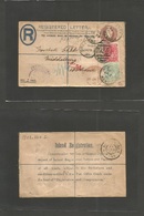 Great Britain - Xx. 1905 (20 Jan) Horns Cross, Kent - Netherlands, Middelburg (21 Jan) Registered 2d + 1d Brown Stat Env - ...-1840 Vorläufer