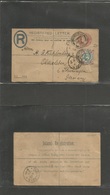 Great Britain - Xx. 1905 (Dec 4) Wallington, Surrey - Germany, Oldisleben, Thuringen (6 Dec) Registered 3d Brown Stat En - ...-1840 Prephilately