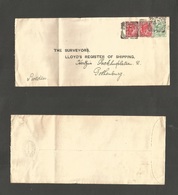 Great Britain. 1910 (June 11) Grimsy - Sweden, Gotheburg. Multifkd Env / Cds / 2 1/2d Rate. Fine. - ...-1840 Vorläufer