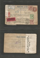 Great Britain - Stationery. 1919 (Dec) Parkland, Beckenham - Germany, Gleiwitz, Schlesien. Registered Express Mail Censo - ...-1840 Prephilately