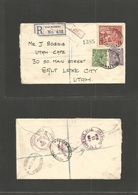 Great Britain - Xx. 1924 (28 July) British Empire Exhibition Issue. Fullham, West Brompton - USA, Salt Lake City, UTAH ( - ...-1840 Préphilatélie