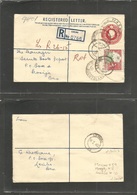 Bc - Basutoland. 1963 (16 Jan) Leribe - Morija. Via Masern (17 Jan) Registered 5c Red Stat Env Adtl, R-label. Fine Local - Autres & Non Classés