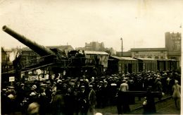 N°56093 -carte Photo La Grosse Bertha En Gare De Bercy - Guerra 1914-18