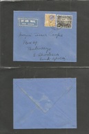 Bc - Malta. 1937 (14 Jan) GPO - Rhodesia, Bulawayo. Air Multifkd Env. Rate 1sh + 4 1/2d Cds. Fine And Better Postall Lin - Autres & Non Classés