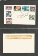 Bc - Nauru. 1968 (1 Nov) GPO - Hawaii. Air Multifkd Env, Ovptd Issues Circulated. - Sonstige & Ohne Zuordnung