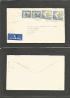 Bc - Rhodesia. 1963 (8 Jan) Salisbury - USA, NYC. Multifkd Airmail Envelope At 2s 6d Rate, Slogan Cancel. Fine. - Andere & Zonder Classificatie
