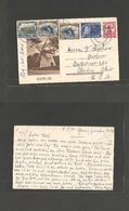 Bc - Swa. 1954 (5 Jan) Gans Gobabis - USA, OH, Oberlin Ovptd Stat Illustrated Card + 4 Adtls Cds. Fine Used. - Sonstige & Ohne Zuordnung