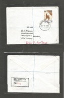 Bc - Tristan Da Cunha. 1982 (1 Nov) GPO - West Germany, Rheinbach. Registered Fkd Envelope. - Andere & Zonder Classificatie