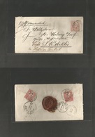 Hungary. 1872 (12 Nov) Pest - Lipto. Stz. Miklos. Local 5kr Rose Stat Env, Registered + Adlt Stamps On Reverse. VF. - Other & Unclassified