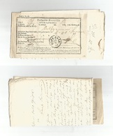 Hungary. 1873 (29 March) Magy Ovar. Special Postal Postage Receipt Unfranked Document, Tied Unusual. - Autres & Non Classés