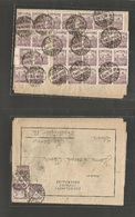 Hungary. 1923 (12 July) Budapest - Switzerland, Luzern. Inflection Period. Front + Reverse Massive Fkd Folded Prices Cur - Andere & Zonder Classificatie