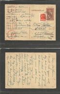 Hungary. 1942 (15 Febr) BELGIUM - MILITARY. Szentcotthard - Belgium, Bruxelles. Feldpost. Interesting WWII 12f Violet St - Andere & Zonder Classificatie