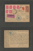 Hungary. 1942 (6 Sept) Budapest - Italy, Pagusa (11 Sept) Express Service Multifkd 12f Stat Card + Italian Censored. Fin - Sonstige & Ohne Zuordnung