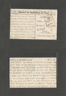 India. 1943 (27 Jan) Gemma POW. Card Posted To Switzerland, Basel. Proper Transits VF Correspondence. - Autres & Non Classés