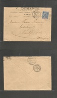 Indochina. 1903 (17 Nov) Hanoi - Germany, Frankfurt (25 Dec) Fkd Comercial Envelope. - Autres - Asie